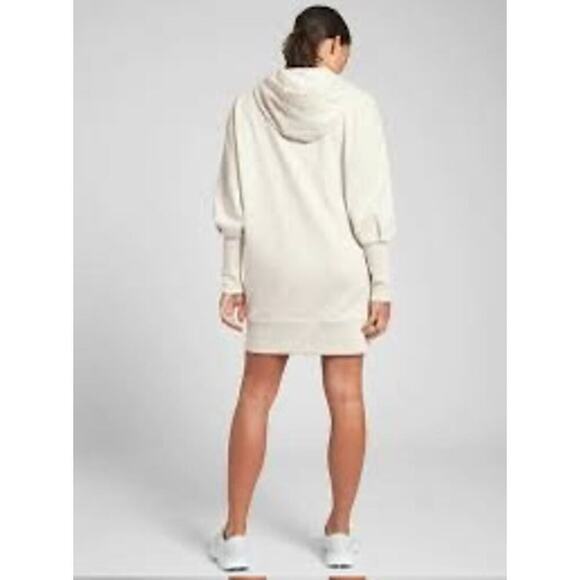 Athleta Mala Hoodie Dress, Light Oatmeal Heather SIZE S - Picture 2 of 13
